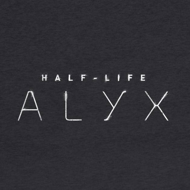 Half-Life Alyx Logo White [Texturized!] by José Ruiz